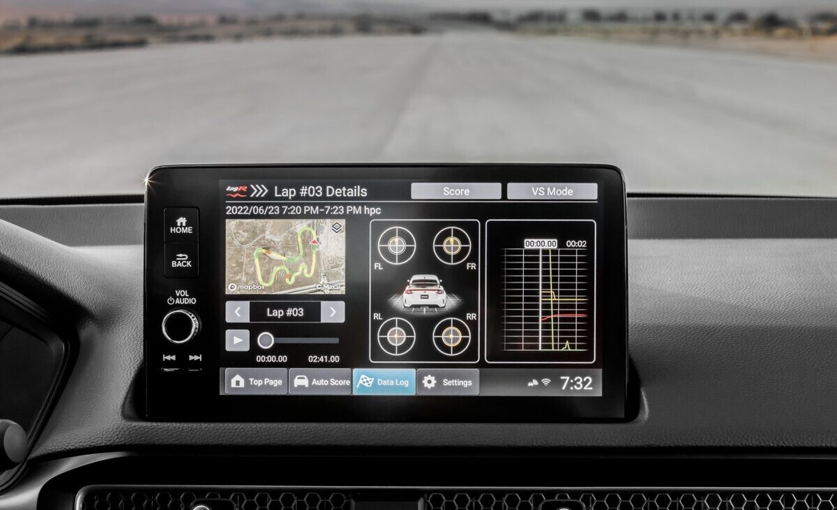 Honda Civic Type R Hien Thi Moi Truong Xung Quanh